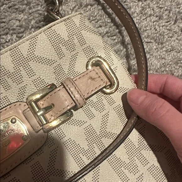 Michael Kors Beige and Pink Crossbody Bag - Picture 6 of 6